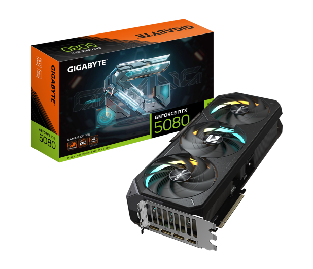 Gigabyte GeForce RTX 5080 Gaming OC 16GB GDDR7 DLSS4 - 1309188 - zdjęcie